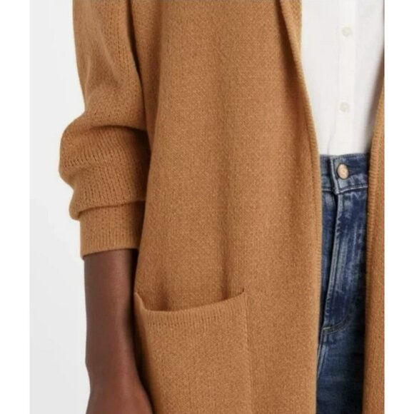 Vigoss Maxi Coatigan Oversized Duster Cardigan Brown NWT Medium - Picture 3 of 9